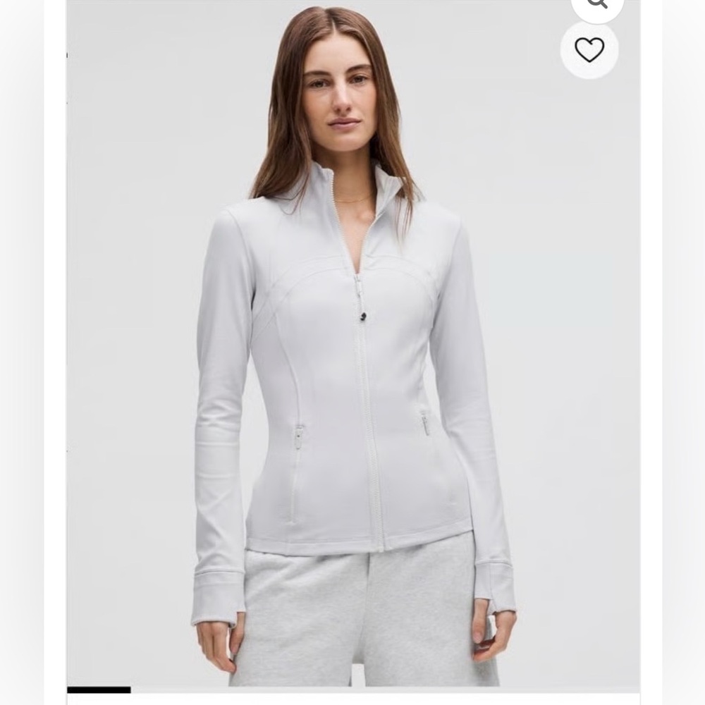 NWT - Lululemon Define jacket nulu HCUG size 8 Light Heather Grey